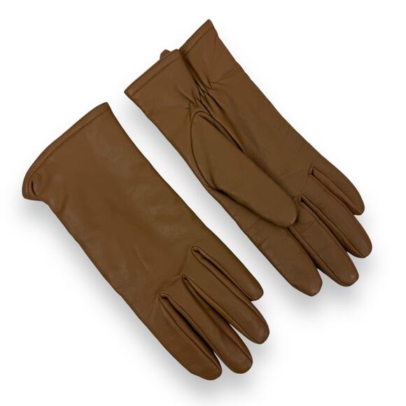 Vintage tan lamb leather gloves with thinsulate insulation lining - Picture 9 of 10